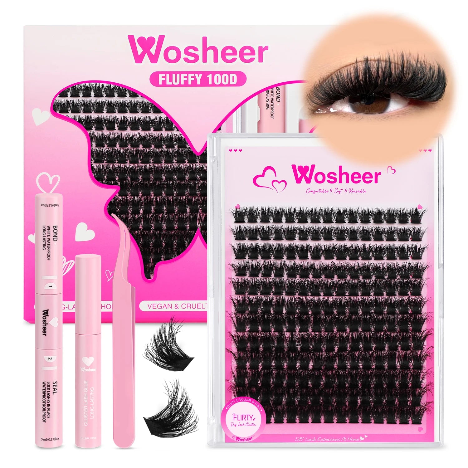 WOSHEER Wimperncluster